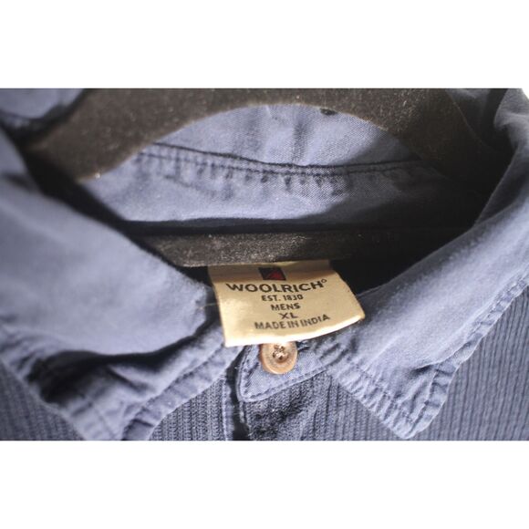Woolrich Vintage Navy Waffle Knit Pullover Shirt - Men's XL - Picture 3 of 5